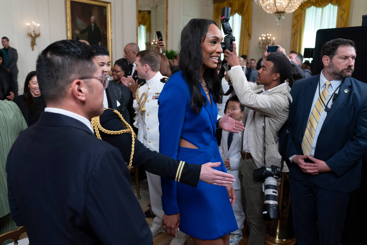 Watch live: Kamala Harris welcomes Las Vegas Aces to White House