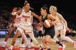 ‘Didn’t have any legs’: Aces suffocated inside in loss to Mystics