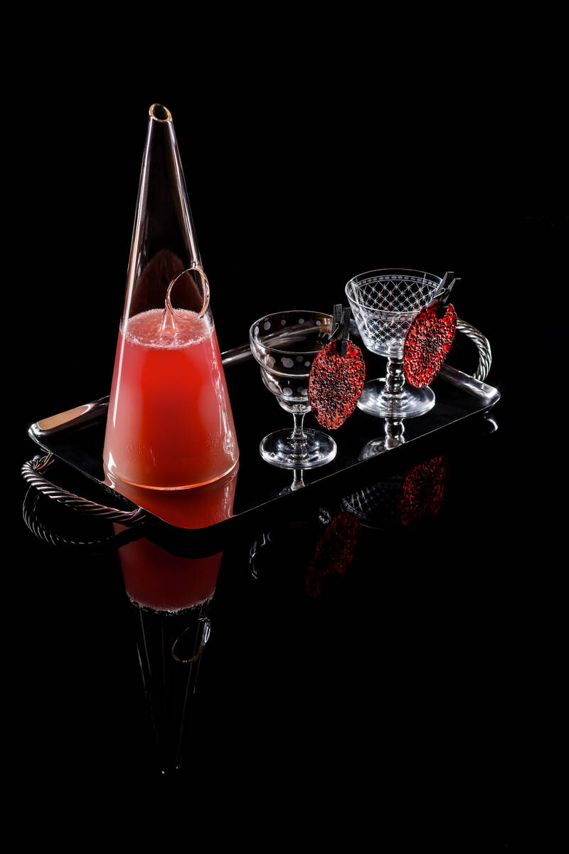 The La Vie En Rose, among the specialty cocktails offered at The Vault, opening Aug. 31 at Bell ...