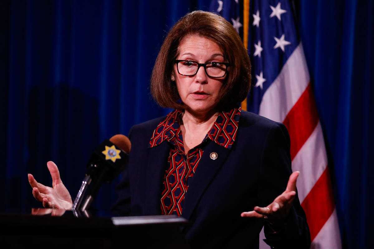 Senator Catherine Cortez Masto provides information on xylazine, an emerging drug that is sprea ...