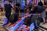 Las Vegas Grand Prix show car makes pit stop on Strip