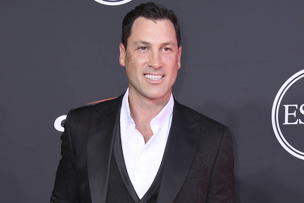 Maksim Chmerkovskiy arrives at the ESPY Awards on Wednesday, July 20, 2022, at the Dolby Theatr ...