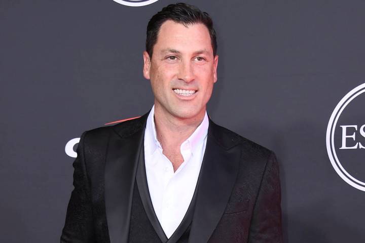 Maksim Chmerkovskiy arrives at the ESPY Awards on Wednesday, July 20, 2022, at the Dolby Theatr ...