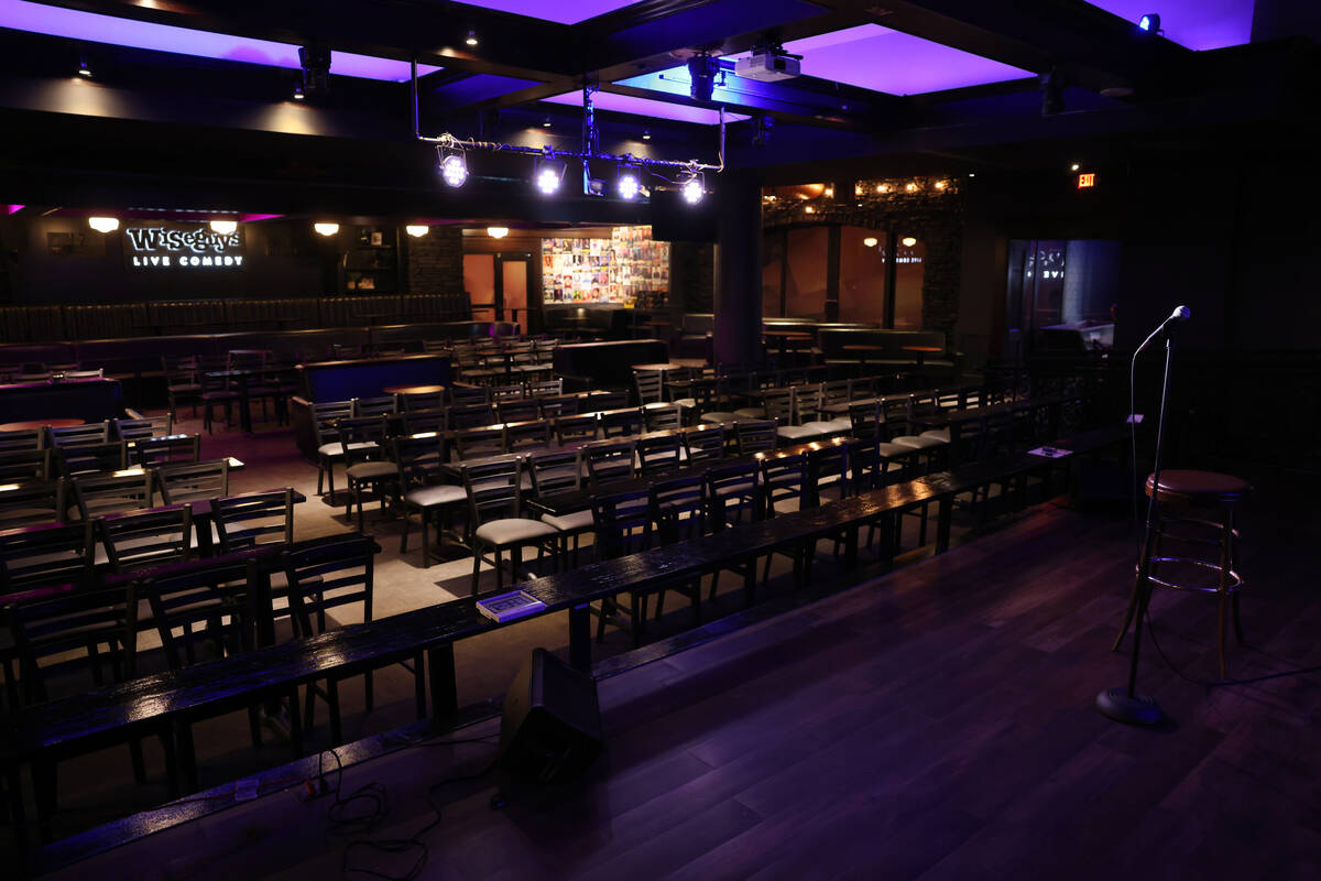 Wiseguys comedy club at Town Square in Las Vegas is shown Monday, Aug. 28, 2023. The second Las ...