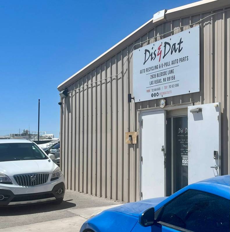 Dis & Dat Auto Recycling is located in northeast Las Vegas at 2635 Bledsoe Lane. (Dis & Dat Aut ...