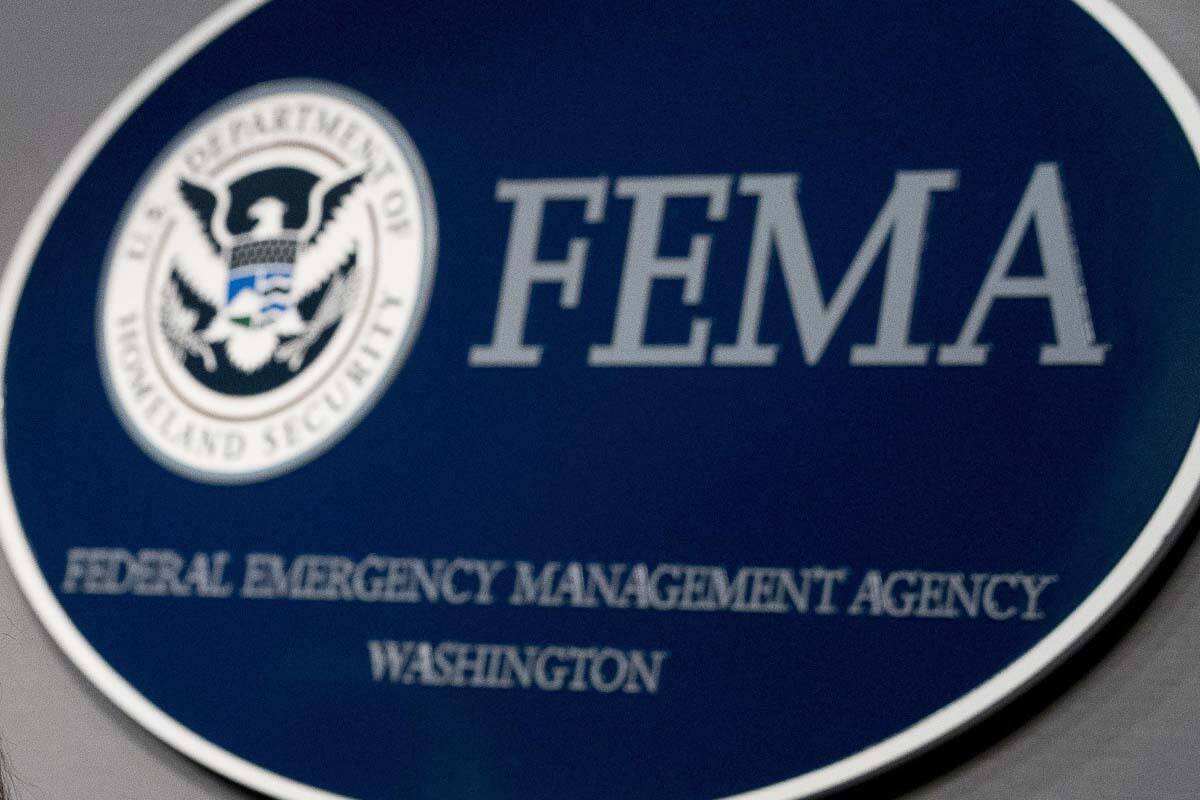 FEMA headquarters in Washington, Tuesday, Sept. 12, 2017. (AP Photo/Andrew Harnik)