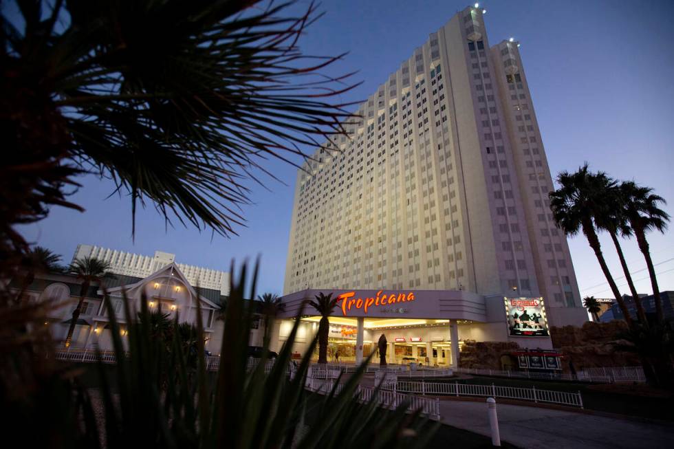 Tropicana Las Vegas on Wednesday, Jan. 26, 2022, in Las Vegas. (Ellen Schmidt/Las Vegas Review- ...