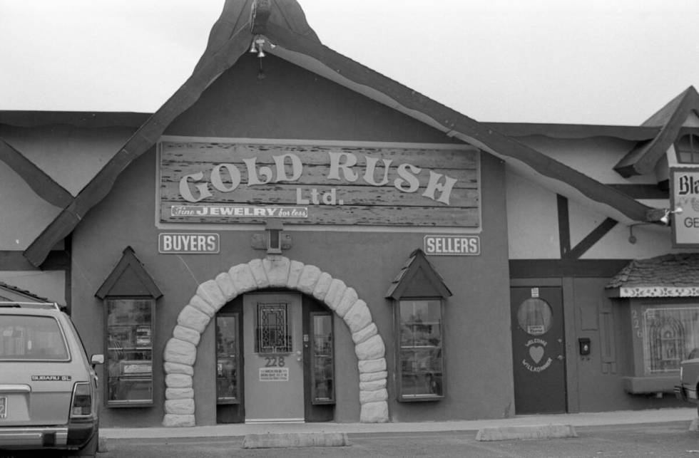 Image is the Gold Rush Limited a jewelry store at 228 West Sahara Avenue where an illegal bookm ...