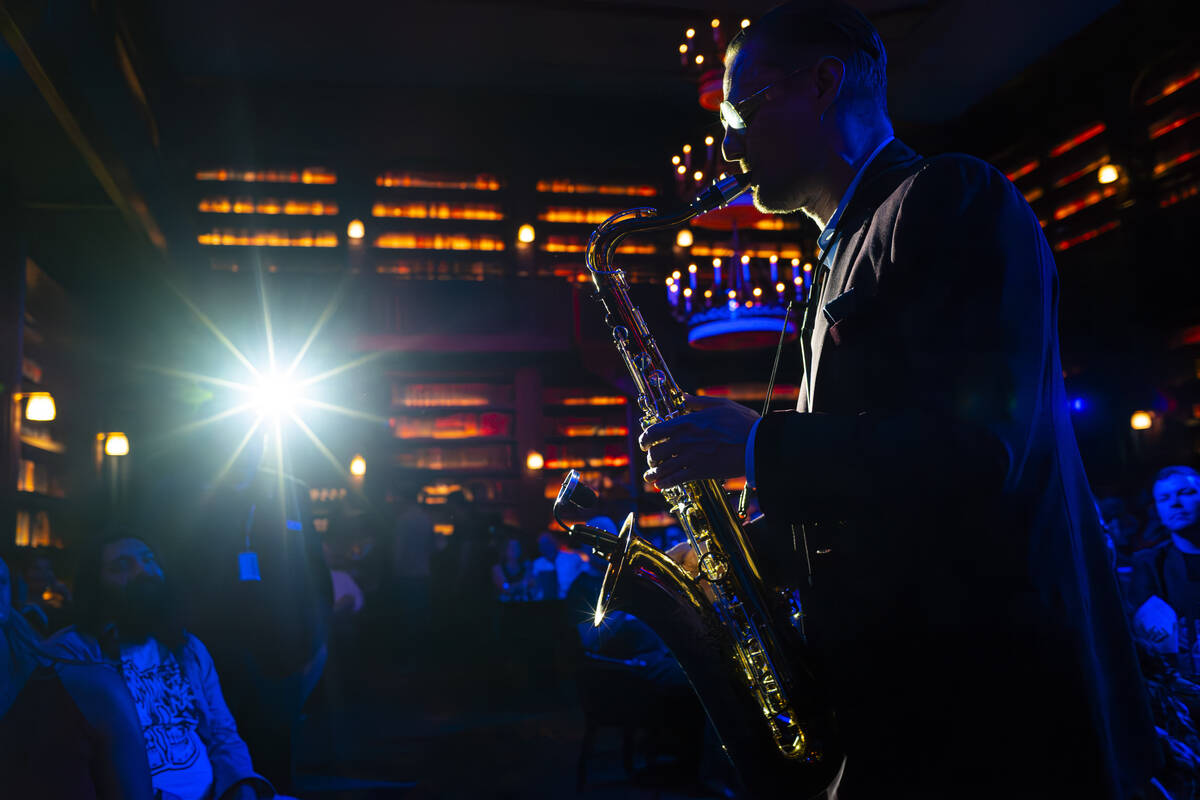 Steve Kortyka plays saxophone in Brian Newman’s "After Dark" show at NoMad Lib ...