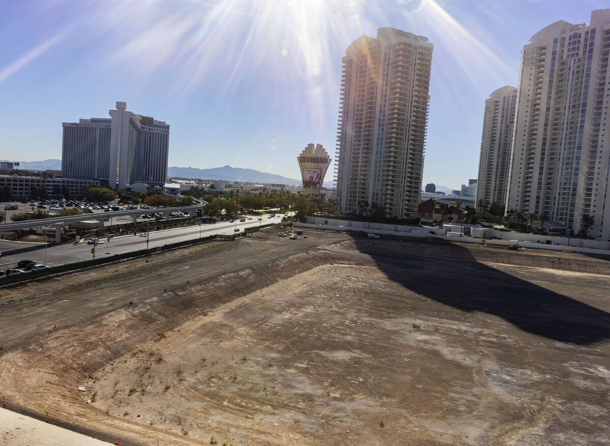 A vacant plot of land where ex-NBA player Jackie Robinson is planing to build an arena and a ho ...
