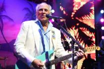 Jimmy Buffett performs at the after party for the premiere of "Jurassic World" in Los Angeles, ...