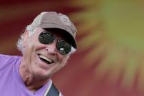 FILE - Jimmy Buffett performs on the Acura Stage during the New Orleans Jazz and Heritage Festi ...