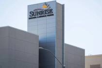 Sunrise Hospital and Medical Center (Amaya Edwards/Las Vegas Review-Journal) @amayaedw5