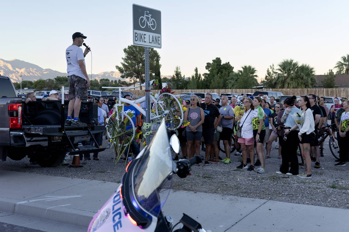 Loved ones of Andreas Probst, a cyclist who was killed in a hit-and-run while riding his bike o ...