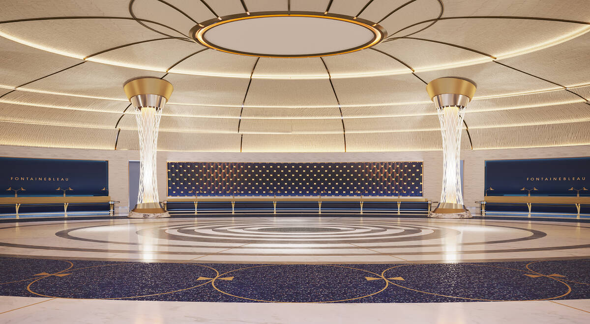 A rendering of the great dome at the Fontainebleau Las Vegas. (Courtesy of Fontainebleau Develo ...