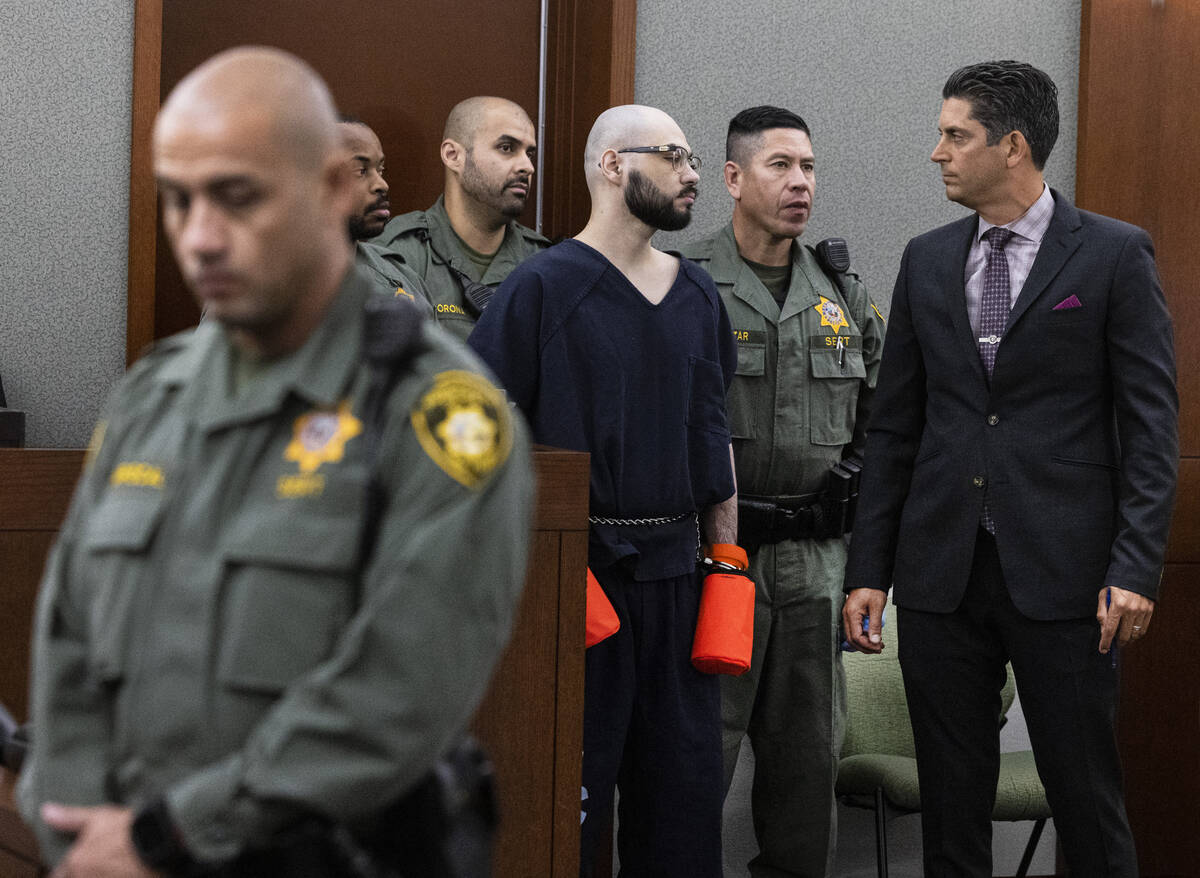 Joel Nunez Cruz appears in court with his attorney Richard Tanasi, right, during his sentencing ...