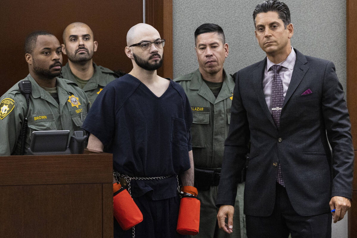 Joel Nunez Cruz appears in court with his attorney Richard Tanasi, right, during his sentencing ...