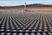 Crescent Dunes solar plant in Nye County, northwest of Tonopah. (SolarReserve)