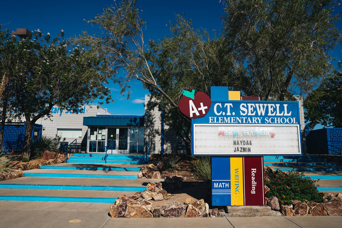 C.T. Sewell Elementary School is seen on Friday, Sept. 8, 2023, in Henderson. (Madeline Carter/ ...