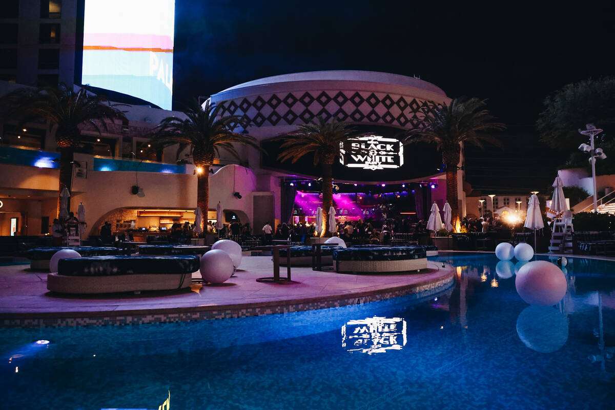 The annual AFAN Black and White Party takes place at Kaos Nightclub at Palms Casino Resort on S ...