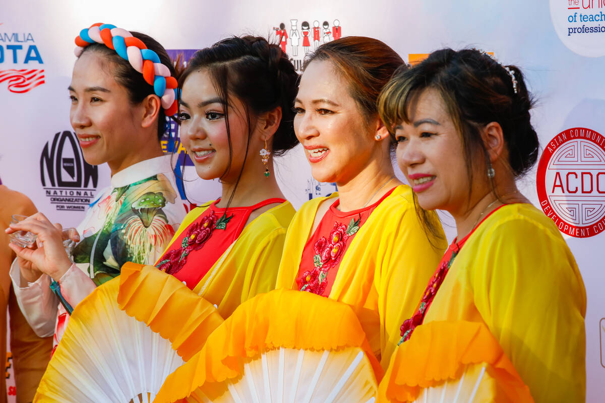 From left, Huong Nguyen, Vivian Nguyen, Megan Pham, and Thuy Nguyen, members of the Vietnamese ...