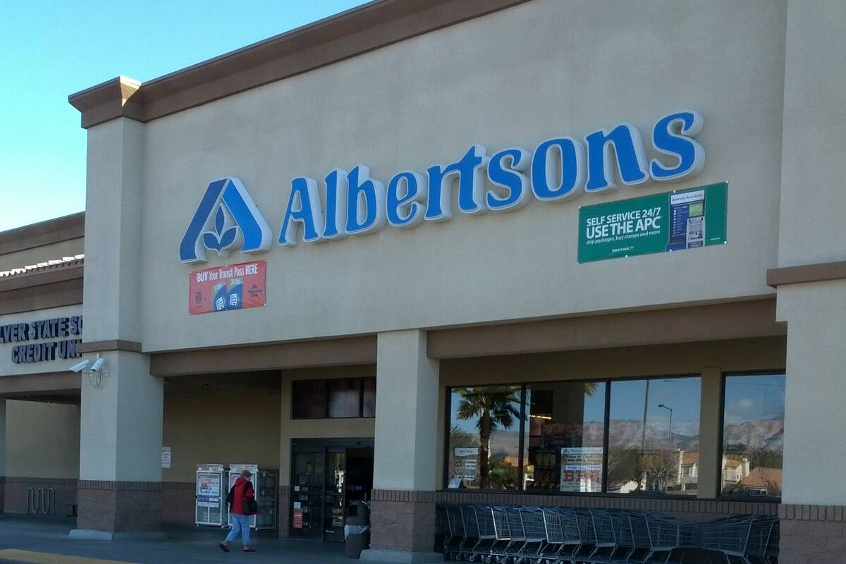 The Albertsons at 1650 N. Buffalo Drive in Las Vegas. (Las Vegas Review-Journal)