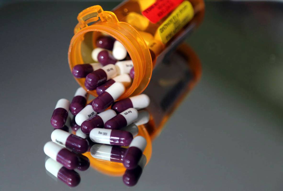 Pharmaceuticals are seen in North Andover, Mass. (AP Photo/Elise Amendola)
