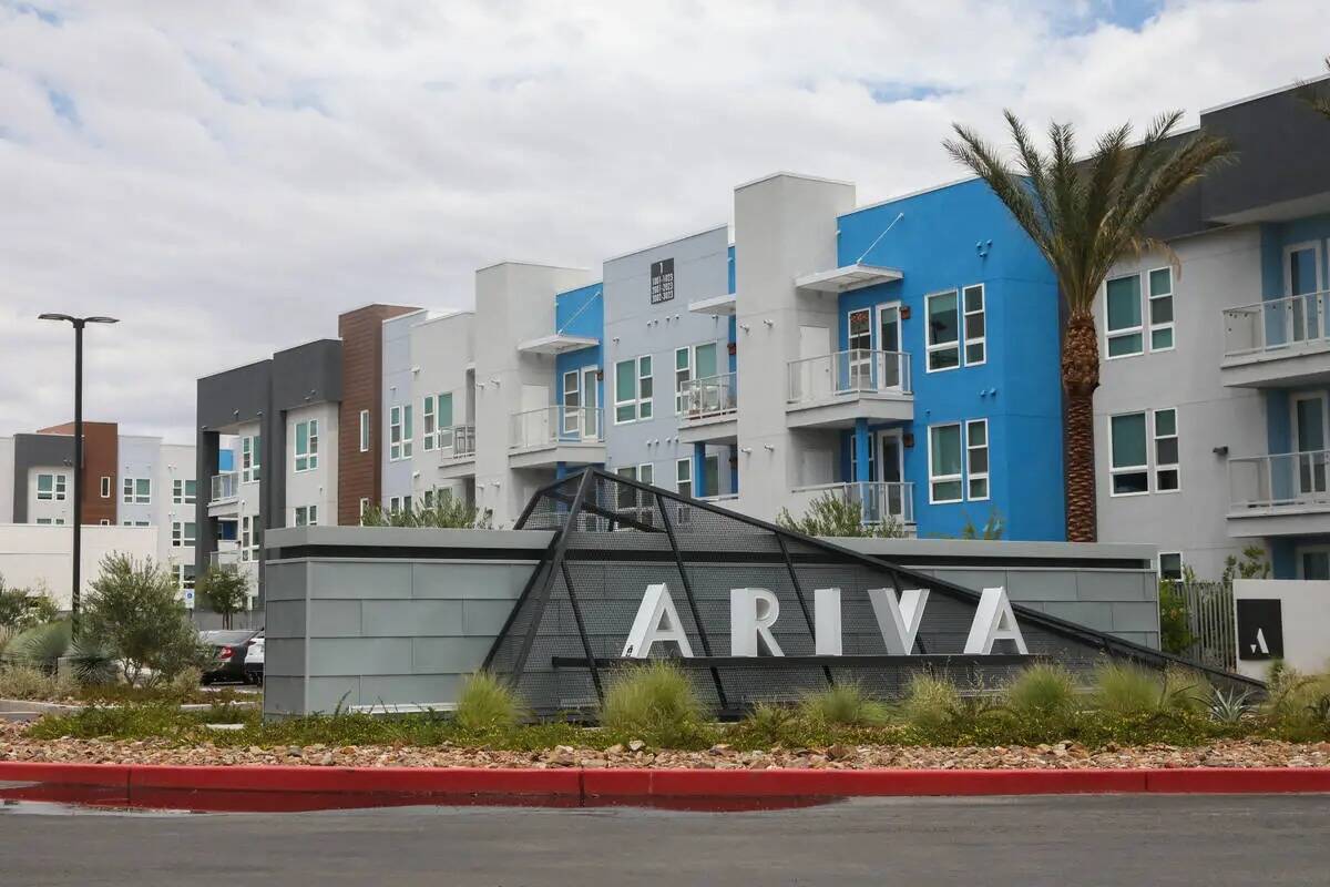 Ariva Luxury Residences on South Las Vegas Boulevard. (Daniel Pearson/Las Vegas Review-Journal)