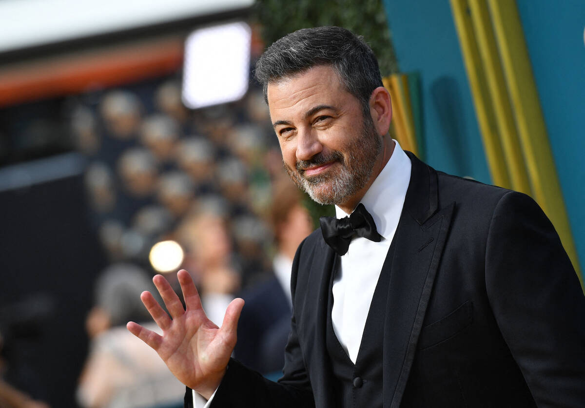 Jimmy Kimmel arrives for the 74th Emmy Awards at the Microsoft Theater in Los Angeles on Sept. ...