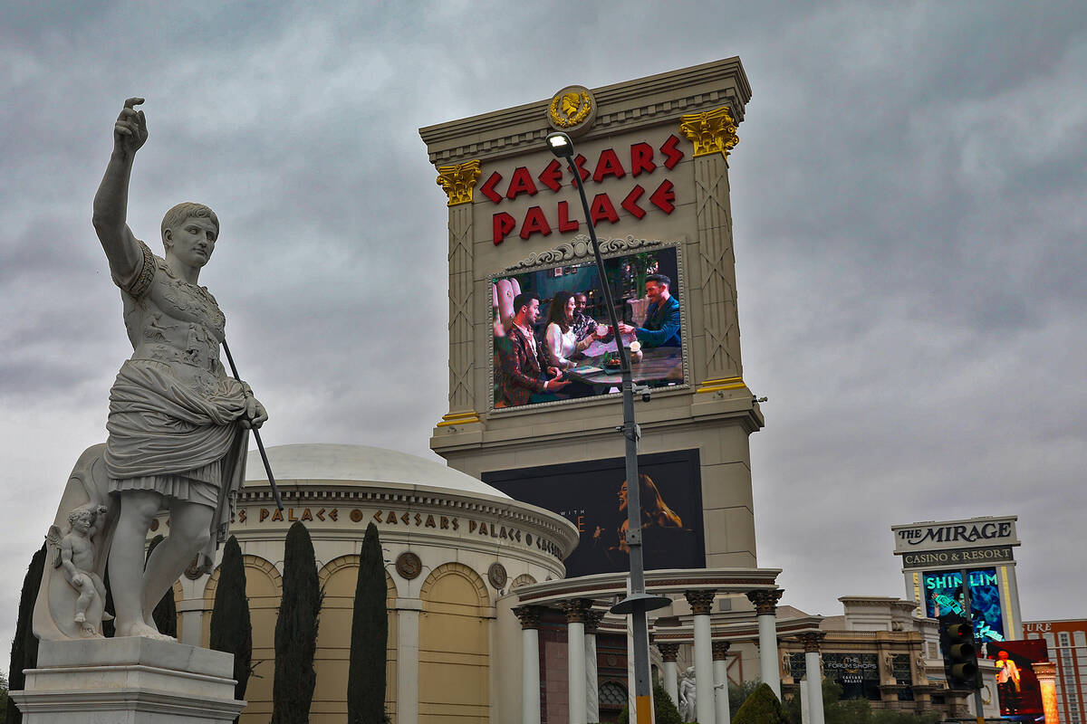 The Caesars Palace rotunda in Las Vegas, Tuesday, March 14, 2023. The structure is set for demo ...