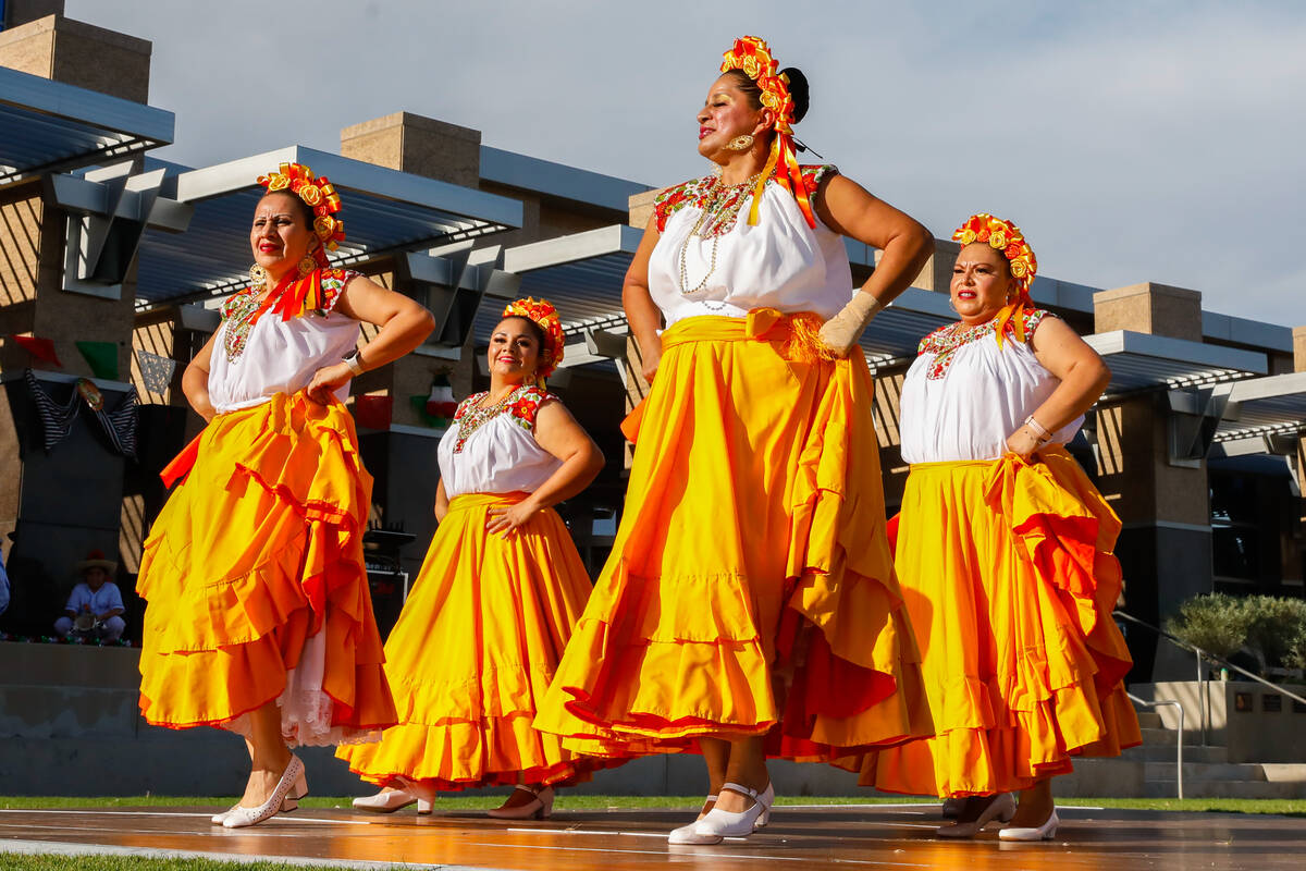 The Monte Bello Folklorico Group performs at the Hispanic Heritage Month Kickoff Celebration on ...