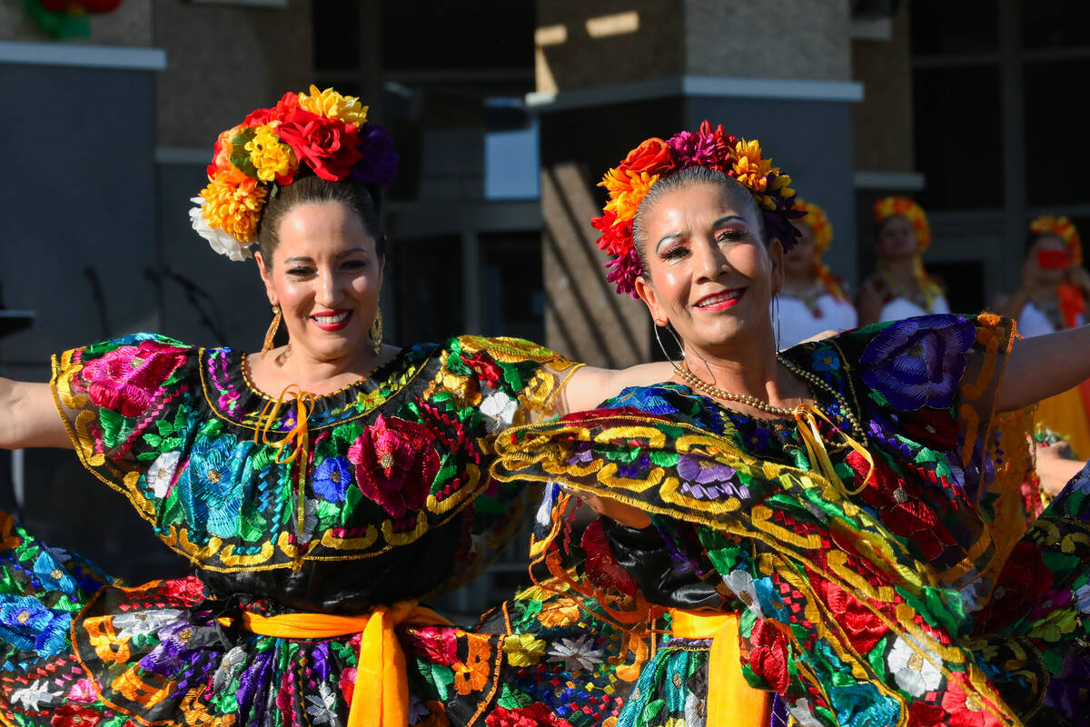 The Nicarao Ballet Folklorico group performs at the Hispanic Heritage Month Kickoff Celebration ...