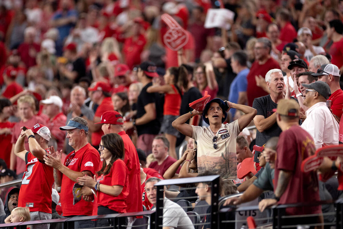 UNLV fans are in awe after Vanderbilt missed a field goal that could have won them the game, gi ...