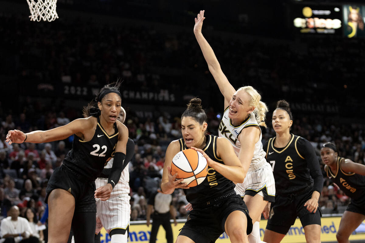 WNBA playoffs: A'ja Wilson 'on another planet' as Aces sweep Sky