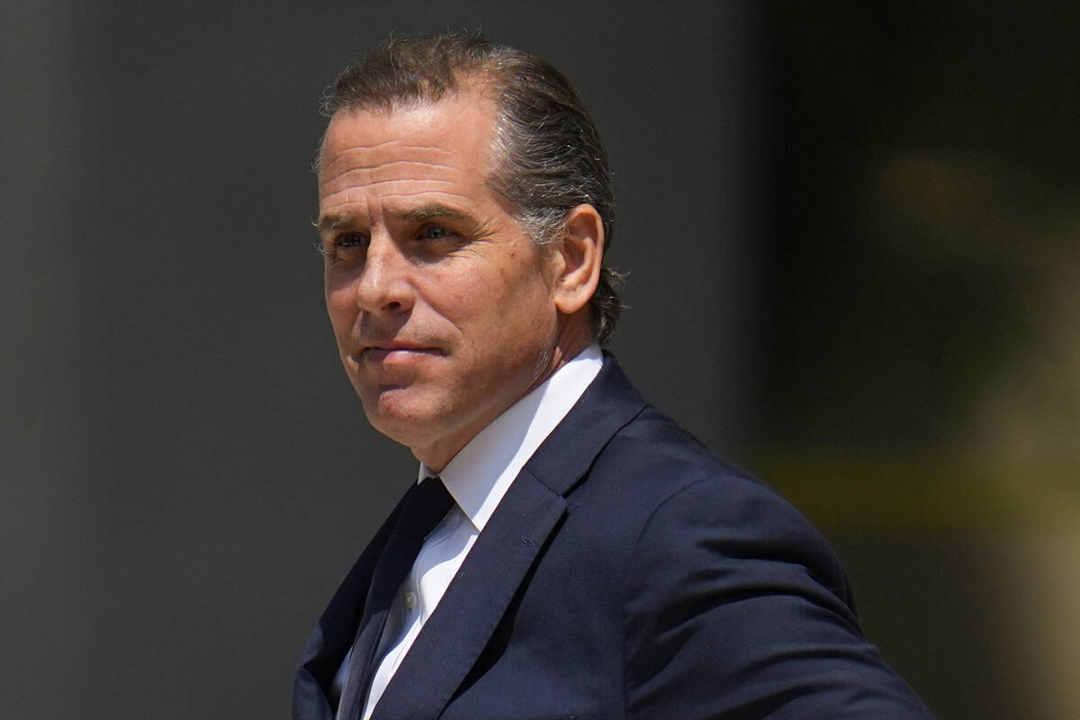 President Joe Biden's son Hunter Biden leaves after a court appearance, July 26, 2023, in Wilmi ...