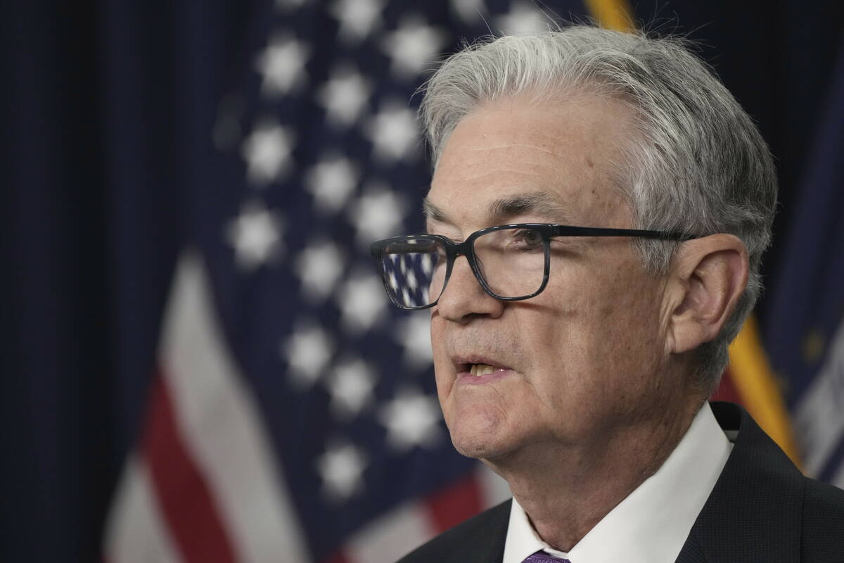 Federal Reserve Chairman Jerome Powell speaks during a news conference following the Federal Op ...