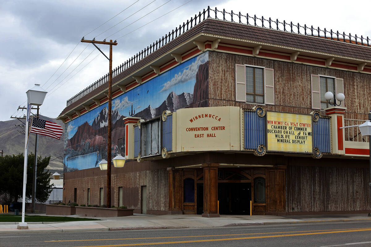 The Winnemucca Convention Center in Winnemucca, seen in April 2019. (Rachel Aston/Las Vegas Rev ...