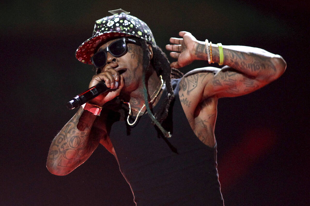 Rapper Lil Wayne performs during the 2015 iHeartRadio Music Festival at the MGM Grand Garden Ar ...