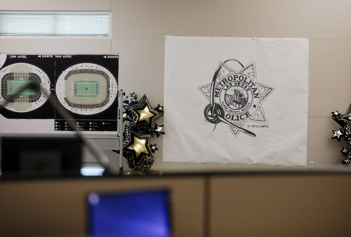 Metro’s dispatch center in Las Vegas, Wednesday, Sept. 20, 2023. (Rachel Aston/Las Vegas ...