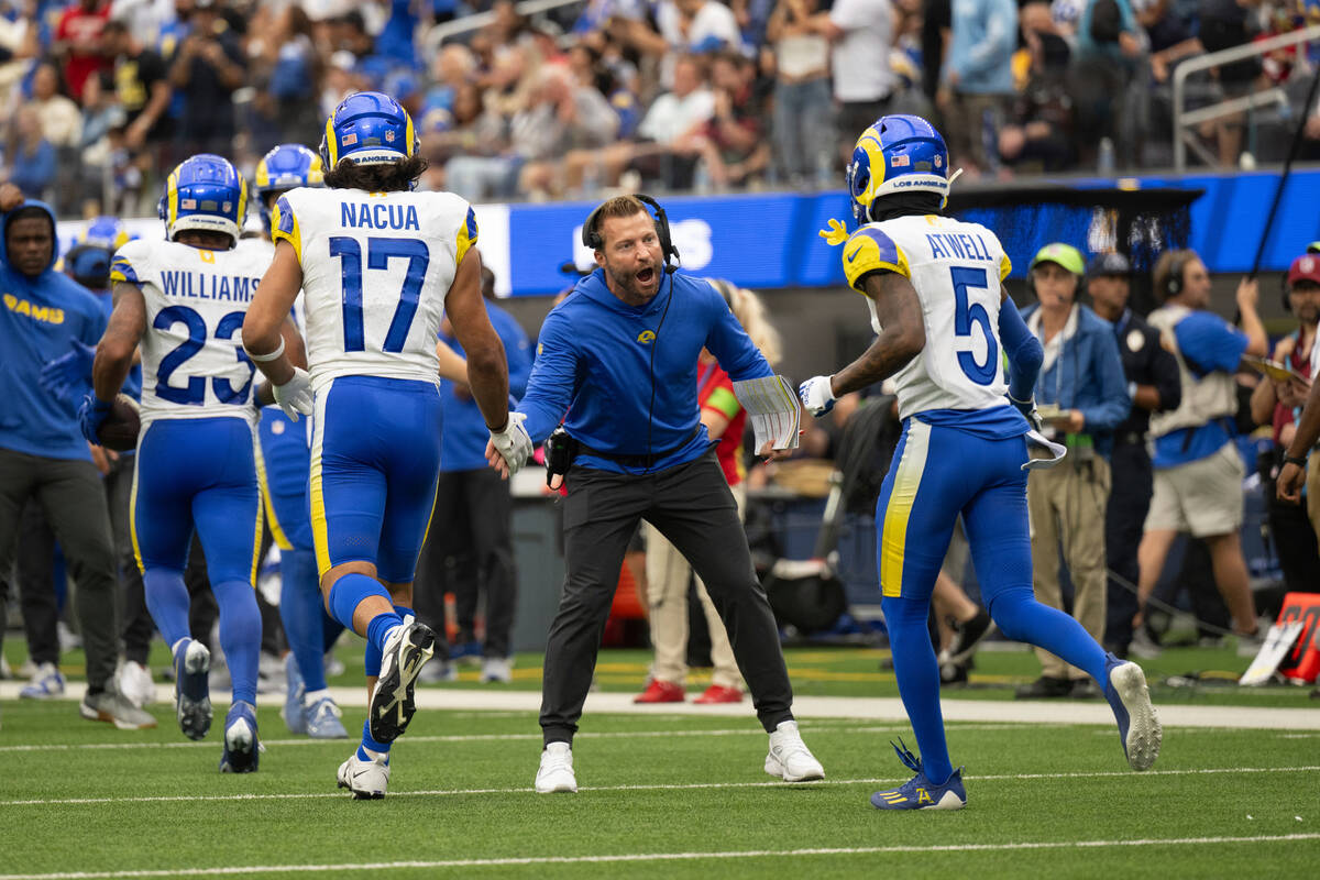 Rams' Sean McVay kicks late field goal that covered point spread, Todd  Dewey, Sports