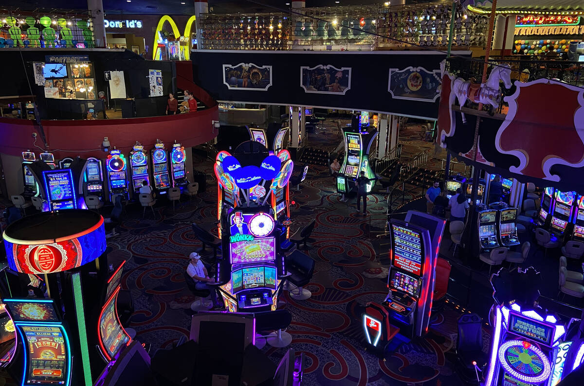 Circus Circus casino floor pictured on March 12, 2020, in Las Vegas. (Rachel Aston/Las Vegas Re ...