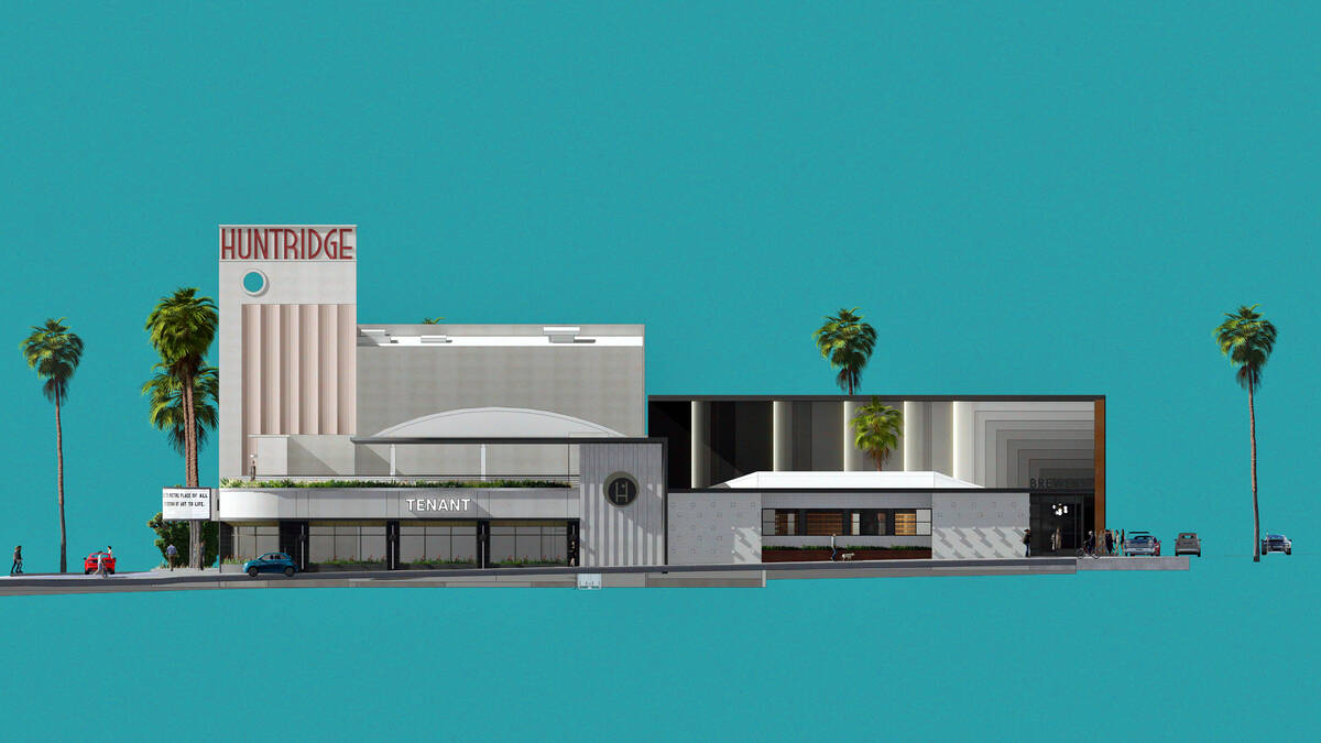 New renderings show the planned renovations of the historic Huntridge Theater. (Huntridge Theater)
