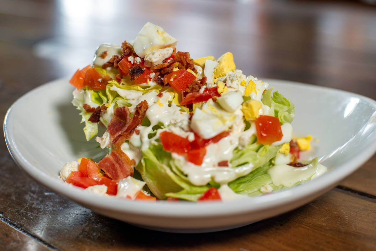 A wedge salad is on the menu of the PKWY Tavern set to open its seventh location in Las Vegas, ...