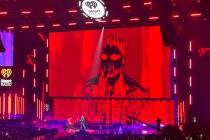 Miguel performs at the first night of iHeartRadio Music Festival at T-Mobile Arena on Friday, S ...