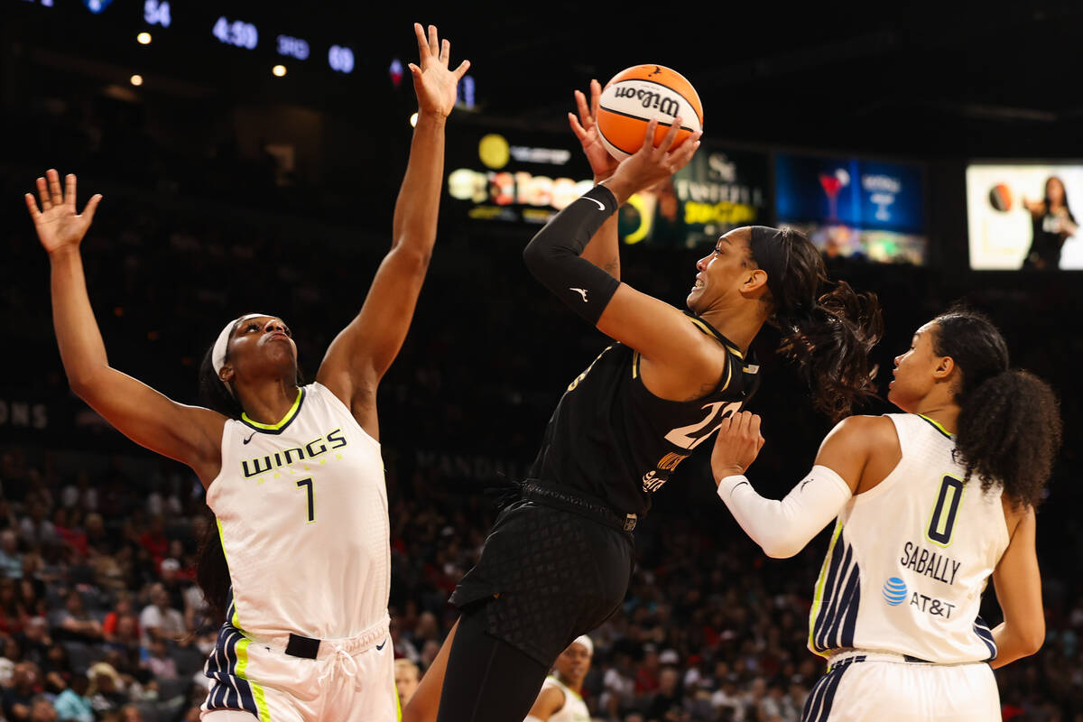 Aces, A'ja Wilson beat Dallas Wings in Game 1 of WNBA semifinals