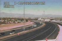 Interstate 15 northbound near Washington Avenue at 1:35 p.m. on Sunday, Sept. 24, 2023. (Nevada ...