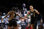 Top-seeded Aces power past Wings in Game 1 of WNBA semifinals