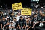 Steelers fans take over Allegiant Stadium on Sunday night