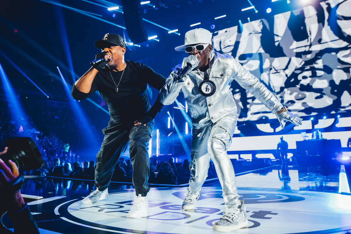 Public Enemy performs at iHeartRadio Music Festival at T-Mobile Arena on Saturday, Sept. 23, 20 ...