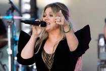 Kelly Clarkson performs on NBC's "Today" show at Rockefeller Plaza on Friday, Sept. 22, 2023, i ...
